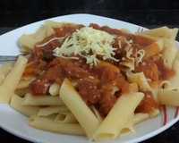 Penne ao molho de calabresa