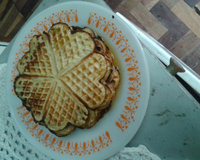 Waffle caseiro e delicioso
