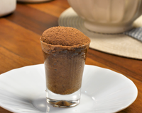 Minissuflê de chocolate