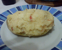 Batatas recheadas ao forno