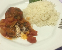 Polpetone assado e recheado