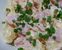 Salada de batata com presunto