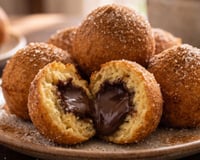 Sempre que eu faço esse bolinho de chuva com brigadeiro do TudoGostoso dá briga na minha casa: todos querem o último!