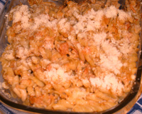 Macarrão com molho de atum da Flor
