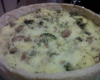 Torta vegetariana com massa podre