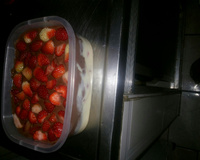 Delicia gelada de morango