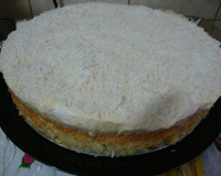 Bolo abacaxi de forma