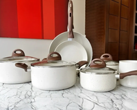 O preço não para de cair Jogo de panelas de cerâmica 8 peças com 50% OFF