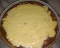 Doce de banana com cobertura de leite condensado ( Lúcio Cezar )