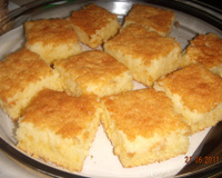 Bolo de fubá cremoso