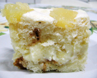 Sobremesa gelada de abacaxi