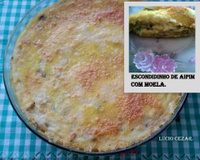 Escondidinho de aipim com moela do Lúcio Cezar