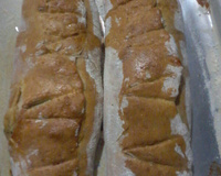 Baguetes recheado de frango com legumes