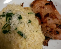 Risoto de palmito cremoso