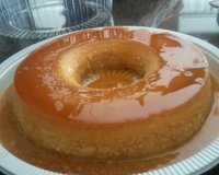 Pudim de leite condensado e creme de leite