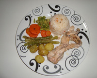 Rã ao forno ao perfume de coco