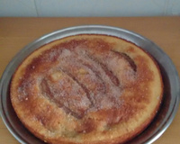 Bolo de fubá com banana
