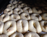 Rosquinhas assadas de farinha de milho