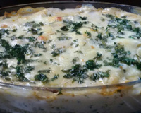 Couve-flor gratinada ao molho branco
