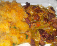 Carne de sol com mandioca