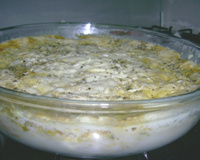 Torta de Frango de Microondas