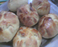 Pão de batata para o lanche das amigas