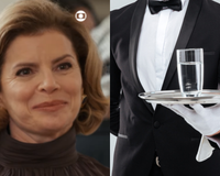 "Nunca sirva um copo de água na bandeja. Quem usa bandeja é o garçom " Odete Roitman (Vale Tudo) tá certa ou errada? Especialista em etiqueta tem a resposta