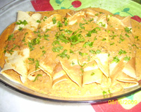 Panqueca com carne moída