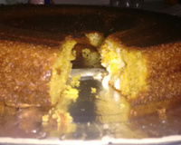 Bolo de milharina com requeijão