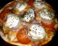 Pizza de frigideira sem fermento