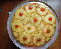 Bolo de abacaxi caramelizado