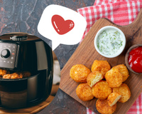 Nugget de frango caseiro SEM TRIGO: é só bater todos os ingredientes e botar na airfryer