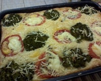 Torta de brócolis com carne