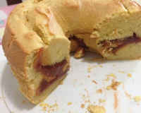 Bolo de fubá com leite de coco