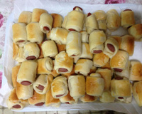 Enroladinho de presunto e queijo