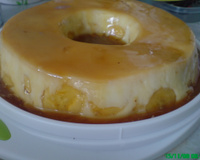 Pudim de bananas carameladas