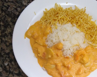 Estrogonofe de camarão