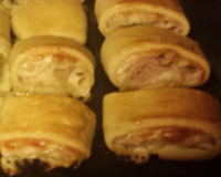 Enroladinho de presunto e queijo