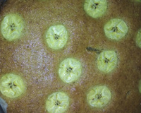 Bolo simples de banana de terra