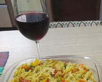 Macarrão com legumes