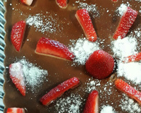 Sobremesa chococreme com morango