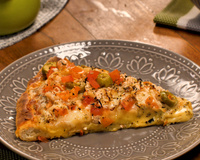 Massa de pizza com iogurte