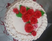 Bolo decorado com pasta americana