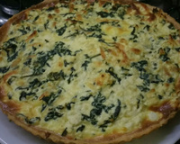Quiche de ricota com espinafre