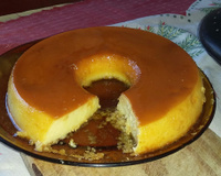 Pudim de leite em pó com leite de coco