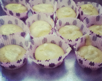 Muffins de baunilha e chocolate