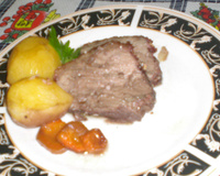 Picanha de forno com batatas