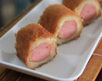 Enroladinho de salsicha frito