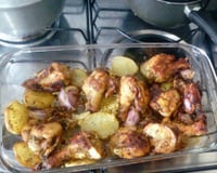 Frango assado suculento