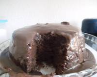 Bolo de micro-ondas de chocolate da Angélica